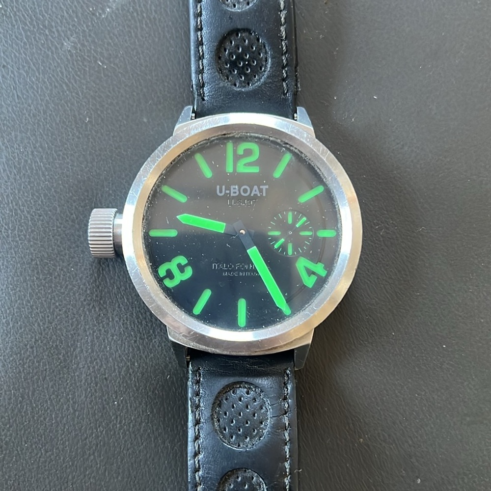 Black and Green U6497 special edition U-Boat Watch